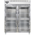 Continental Refrigerator D2RENSSGDHD 57" W Two-Section Glass Door Reach-In Designer Line Wide Refrigerator