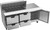 Beverage Air SPED72HC-18M-4 72" W Three-Section One Door Mega Top Refrigerated Counter
