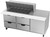 Beverage Air SPED72HC-18M-4 72" W Three-Section One Door Mega Top Refrigerated Counter