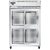 Continental Refrigerator 2RSNSASGDHD 52" W Two-Section Glass Door Reach-In Refrigerator