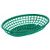 Winco PFB-10G
 Plastic
 Green
 Oval
 Fast Food Basket
 3 Dozen (Contains 1 Dozen)