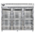 Continental Refrigerator D3RENSAGDHD 85.5" W Three-Section Glass Door Reach-In Designer Line Wide Refrigerator