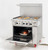 Migali C-RO-36G-NG 36" Natural Gas Range with Griddle - 102,000 BTU