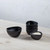 American Metalcraft TSCB2 2 Oz. Bamboo Black Triangular Sauce Cup