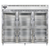 Continental Refrigerator D3RNSAHD 78" W Three-Section Stainless Steel Door Reach-In Designer Line Refrigerator