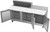 Beverage Air SPE72HC-10C 72" W Three-Section Three Door Sandwich Top Refrigerated Counter