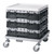 Cambro 9S318110 Camrack Glass Rack With Soft Gray Extender - 5 Cases