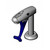 T&S Brass B-1211 Glass Filler Faucet pedestal push back deck mounted adjustable flange volume regulator blue lean arm instant shut-off 1/2"