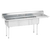 Advance Tabco FE-3-1812-18R-X 74.5" W 18 Gauge Galvanized Base Special Value Fabricated Sink