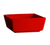 CAC China F-BW4-R 5 Oz. Red Porcelain Square Fortune Bowl (4 Dozen Per Case)