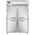 Continental Refrigerator D2RNHD 52" W Two-Section Solid Door Reach-In Designer Line Refrigerator