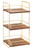 Cal-Mil 3704-3-46 13"W x 12"D x 26"H Wood Mid-Century Merchandiser