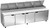 Beverage Air DP119HC 119" W Four-Section Four Door Four Door Pizza Top Refrigerated Counter