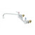 T&S Brass B-2342-V22-CREK Pantry Faucet wall mount double hole base mixing faucet with 8"