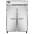 Continental Refrigerator 2FSN 36.25" W Two-Section Solid Door Reach-In Freezer - 115 Volts