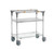 Metro MS1836-FGBR PrepMate MultiStation with Galvanized and Brite Zinc Wire Shelving 38" x 19 3/8" x 39 1/8"