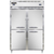 Continental Refrigerator D2RFSNSAHD 52" W Two-Section Solid Door Reach-In Designer Line Refrigerator/Freezer
