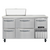 Continental Refrigerator RA60N8-D 60" W One Door Refrigerated Base Sandwich Unit