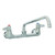 T&S Brass 5F-8WLX14 Equip Faucet 8" centers wall mount 14" swivel nozzle 2" flange
