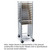 Lakeside 8568 20.5" W 12 Pan Aluminum End loading Open Sides Sheet Pan and Tray Rack