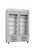 Infrico USA IRR-AN49CR 54.5" W Two-Section Glass Door Reach-In Refrigerator