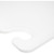 San Jamar CB182412WH 18" x 24" x 1/2" White Co-Polymer Cut-N-Carry Cutting Board