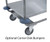Lakeside 244 36"W x 22"D x 40-5/8"H Stainless Steel Shelves with Reinforced Edges Utility Cart