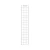 Metro Ep36C Super Erecta Enclosure Panel 12-3/8"W x 59-3/4"H Chrome