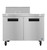 Hoshizaki SR48B-8 48" W Two-Section Two Door Reach-In Steelheart Series Sandwich Top Refrigerator