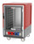 Metro C535-MFC-L C5 3 Series Red Half-Size Insulated Moisture Heated Holding & Proofing Cabinet with Clear Doors and Lip Load Slides - 120 Volts