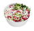 Bon Chef 9069PWHT 6 Qt. Ceramic Pearl White Round Tulip Bowl