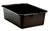 Vollrath 1527B-06 21-3/4" W x 15-1/2" D x 7" H Black Polyethylene 1- Compartment Traex Standard Bus Box