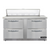 Continental Refrigerator D60N12-FB-D 60" W Two-Section Four Drawer Designer Line Sandwich Unit