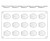 Matfer Bourgeat 257912 Gastroflex Mini Madeleine Mold 1-3/4"L x 1-5/16"W x 3/8"H Mini-Madeleines Food Grade Silicone