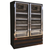 Howard McCray GF88BM-B-FF 103.75"W Four-Section Glass Door Freezer Frozen Foods Merchandiser