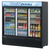 Turbo Air TGM-69R(B)-N 78" W Three-Section Sliding Glass Doors Refrigerated Merchandiser - 115 Volts