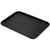 Cambro 1826CT110 17.81" x 25.69" Fiberglass Black Satin Rectangular Camtread Serving Tray - 6/Case