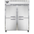 Continental Refrigerator 2FES-SS-HD 57" W Two-Section Solid Door Reach-In Extra-Wide Freezer - 115 Volts