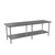 Atosa ST3096EC Mixrite 96" W x 30" D Stainless Steel 18 Gauge Adjustable Undershelf and Legs Work Table