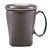 Cambro MDSHM8485 The Harbor Collection 8 oz Smoked Metal Polypropylene Mug - 48/Case