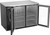 Beverage Air BB48HC-FG-B 48" W Black Two-Section Glass Door Refrigerated Food Rated Back Bar Storage Cabinet - 115 Volts