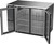 Beverage Air BB48HC-FG-B 48" W Black Two-Section Glass Door Refrigerated Food Rated Back Bar Storage Cabinet - 115 Volts