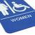Winco SGNB-651B 6"W x 9"H Blue Sign