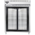 Continental Refrigerator D2RESNSGD 57" W Two-Section Glass Door Reach-In Designer Line Wide Refrigerator