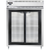 Continental Refrigerator D2RESNSGD 57" W Two-Section Glass Door Reach-In Designer Line Wide Refrigerator