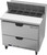 Beverage Air SPED36HC-10-2 36" W One-Section Two Drawer Sandwich Top Refrigerated Counter