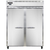 Continental Refrigerator 2FENPT 57" W Two-Section Solid Door Pass-Thru Extra-Wide Freezer - 220 Volts