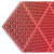 San Jamar KM2200B 3'L x 5'W x 3/4"D Red Kitchen Mat