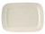 Tuxton BEH-170A Ceramic American White/Eggshell Rectangular Plate (4 Each Per Case)