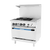 Turbo Air TARG-4B12G-NG 36" Natural Gas Radiance Restaurant Range - 185,000 BTU